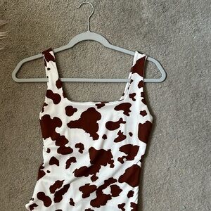 cow print body suit